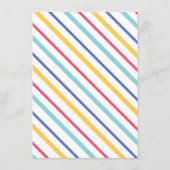 写真を添えた5回目の誕生日パーティーの招待状 エンクロージャーカード (裏面)