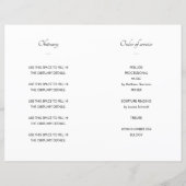 写真を用いた生活葬式プログラムのお祝い (裏面)