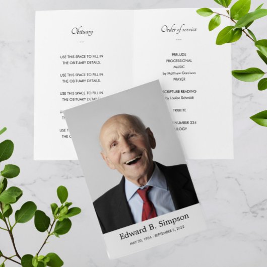 写真を用いた生活葬式プログラムのお祝い