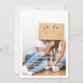 写真を移しモダンたミニマル 案内状 (正面)