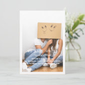 写真を移しモダンたミニマル 案内状 (スタンド正面)