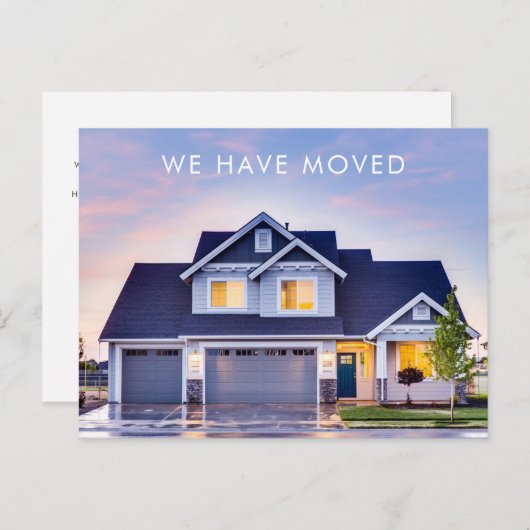 写真を移動した発表 案内ポストカード (正面/裏面)