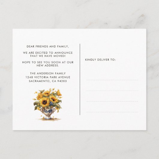 写真を移動した発表 案内ポストカード (裏面)