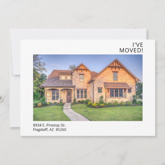 写真を移動しモダンた 案内状 (正面)