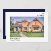 写真を移動しモダンた 案内状 (正面/裏面)