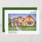 写真を移動しモダンた 案内状 (正面/裏面)