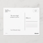 写真を移動パーソナライズされた ポストカード (裏面)