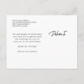 写真を移動来していモダンる 案内ポストカード (裏面)