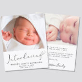 写真を紹介する予算の誕生のお知らせ