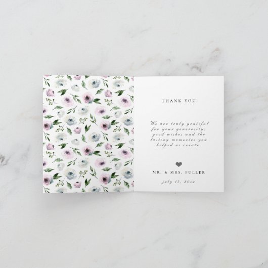 写真を結婚する最も最高のな日は感謝していしています サンキューカード (内部)