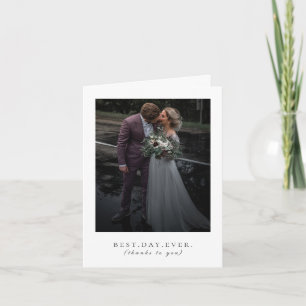 写真を結婚する最も最高のな日は感謝していしています サンキューカード