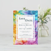 写真を背面にEthereal開花 セーブザデート (スタンド正面)