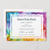 写真を背面にEthereal開花 セーブザデート (正面/裏面)