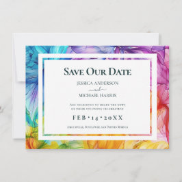 写真を背面にEthereal開花 セーブザデート