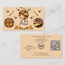 写真を追加かわいいプロフェッショナルモノグラムベーカリーベージュ