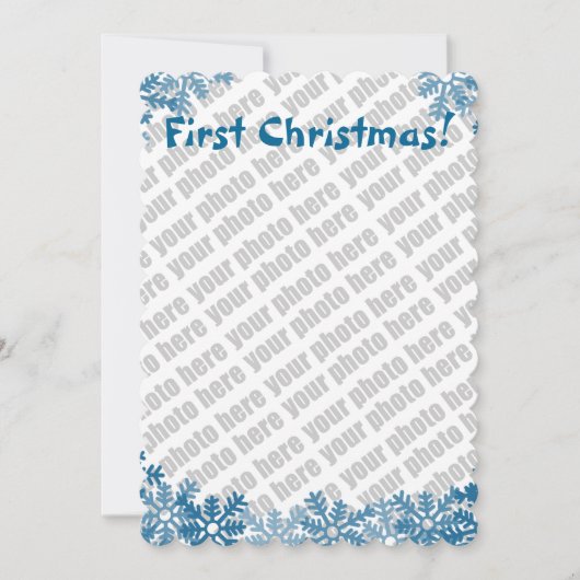 写真を追加してホリデーカードを作成 シーズンカード (正面)