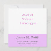 写真を追加しエレガントてグラデーション 招待状 (裏面)