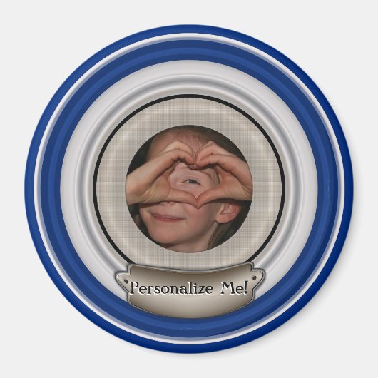 写真を追加し、任意のカラーフレームを選択 マグネット (正面)