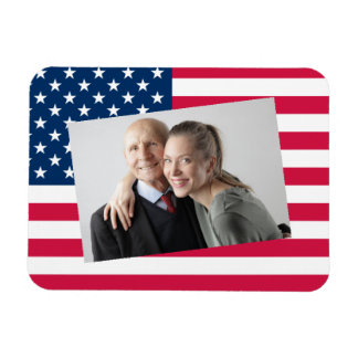 写真を追加するアメリカ国旗の愛国心 マグネット