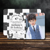 写真を追加するチェスのトーナメント誕生日for Boys 招待状