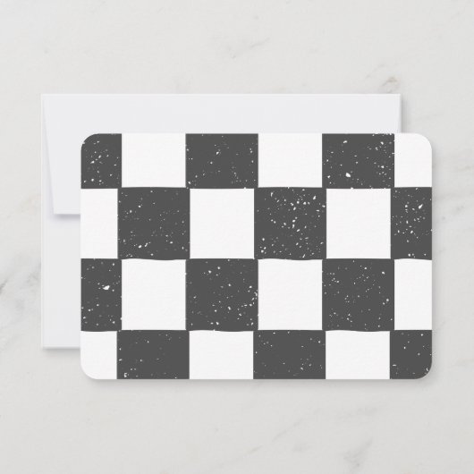 写真を追加するチェスのトーナメント誕生日for Boys 招待状 (裏面)