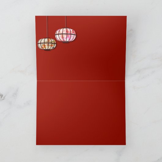 写真を追加するベトナムの年末年始の家族の挨拶 シーズンカード (内部)