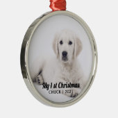 写真を追加するマイ初めてのクリスマス子犬 メタルオーナメント (右)