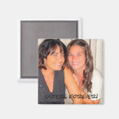 写真を追加する可愛い姉妹Forever マグネット (正面/裏面)