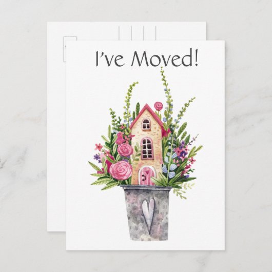 写真を追加する水彩のおとぎ話はがき ポストカード (正面/裏面)