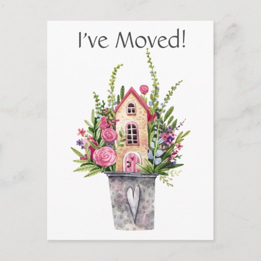 写真を追加する水彩のおとぎ話はがき ポストカード (正面)