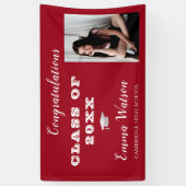 写真を追加する赤おめでとうございます卒業生 横断幕 (縦)