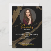 [写真を追加祝]誕生日に参加しよう！ 招待状 (正面)