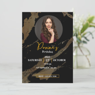 [写真を追加祝]誕生日に参加しよう！ 招待状