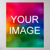 写真を追加 おしゃれ モダン シンプル テンプレート オーダーメイド ポスター (正面)