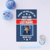 写真を追加 カスタム キャンペーン 政治 テンプレート チラシ (シングル)