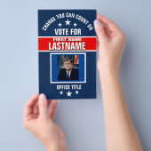 写真を追加 カスタム キャンペーン 政治 テンプレート チラシ (ハンドル)