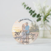 写真を追加 テキストオーバーレイ 20周年結婚記念日 メニュー (スタンド正面)
