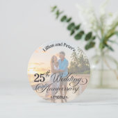 写真を追加 テキストオーバーレイ 25周年結婚記念日 メニュー (スタンド正面)