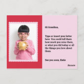 写真を追加 - パーソナライズされたハロー コネクションズ プリント ポストカード (裏面)