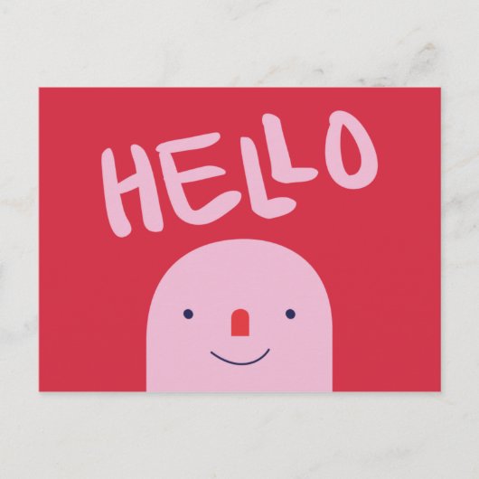 写真を追加 - パーソナライズされたハロー コネクションズ プリント ポストカード (正面)