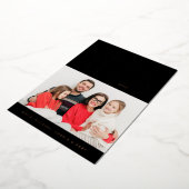 写真を追加 | ホリデーシーズンに最適なクリスマス カー 箔シーズンカード (回転した状態)