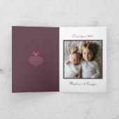 写真を追加 | メリークリスマス オーナメント カード (内部)