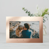 写真を追加 | メリークリスマス＆ハッピーニューイヤー 箔シーズンカード (立ち正面)