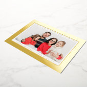 写真を追加 | メリークリスマス＆ハッピーニューイヤー 箔シーズンカード (回転した状態)