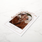 写真を追加 | メリークリスマス　ハッピー・ニュー・イヤー 箔シーズンカード (回転した状態)