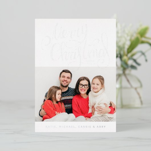 写真を追加 | メリークリスマス ホリデー カー (フォイル仕様) (立ち正面)