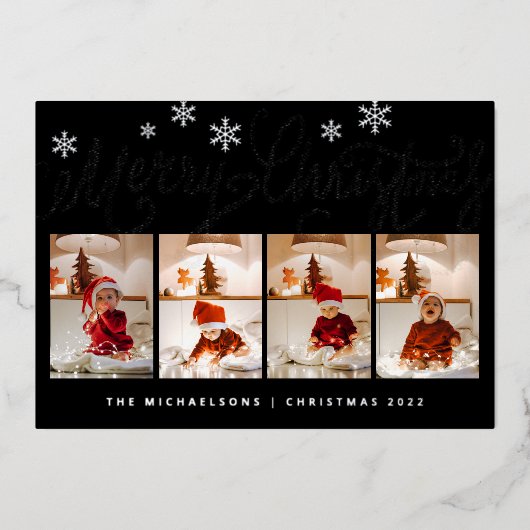 写真を追加 | メリークリスマス ホリデー カー (フォイル仕様) (正面)