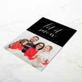 写真を追加 | メリークリスマス レット・イット・スノー ホイル 箔シーズンカード (回転した状態)