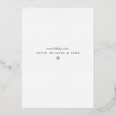 写真を追加 | メリークリスマス　平和　喜び　愛 箔シーズンカード (裏面)