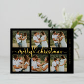 写真を追加 | メリークリスマス 箔シーズンカード (立ち正面)